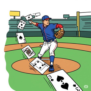Bullpen Bluff Cartoon Pitcher